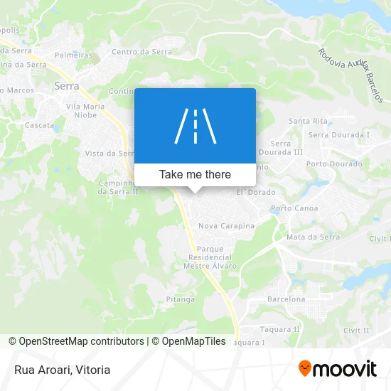 Rua Aroari map