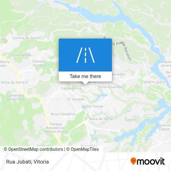 Rua Jubati map