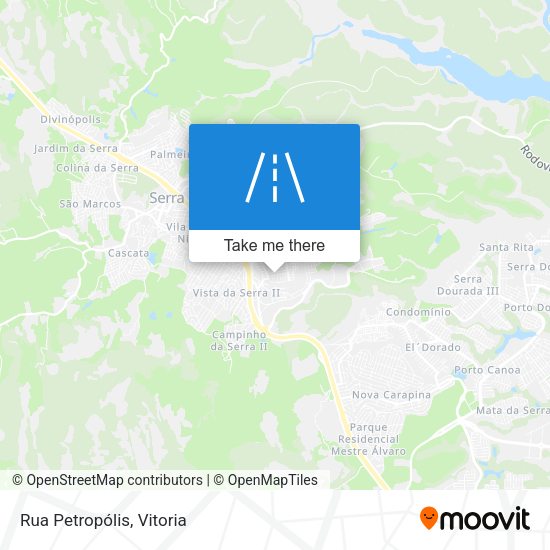 Rua Petropólis map