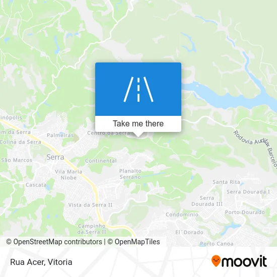 Rua Acer map