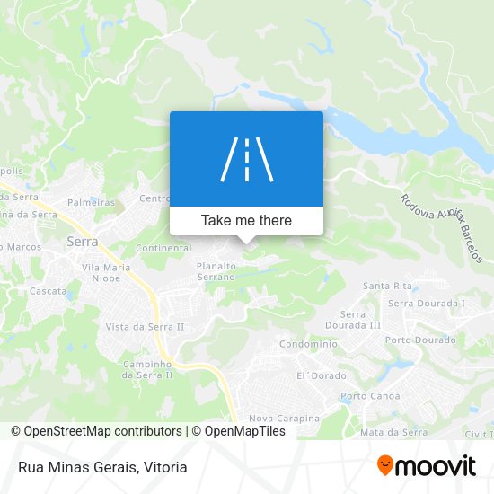Rua Minas Gerais map