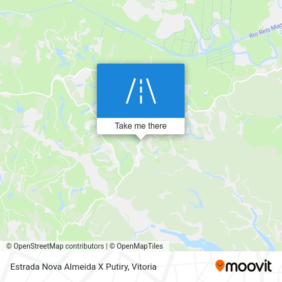 Estrada Nova Almeida X Putiry map