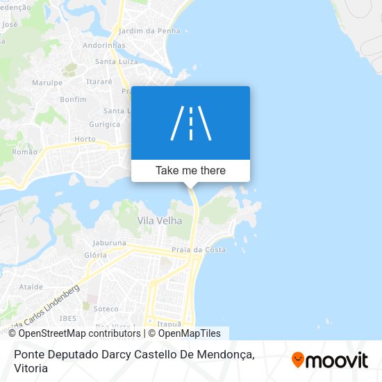 Ponte Deputado Darcy Castello De Mendonça map