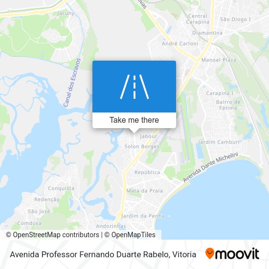 Avenida Professor Fernando Duarte Rabelo map