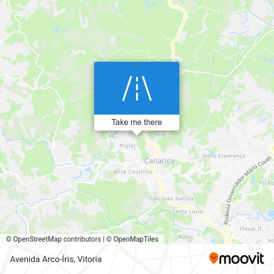 Avenida Arco-Íris map