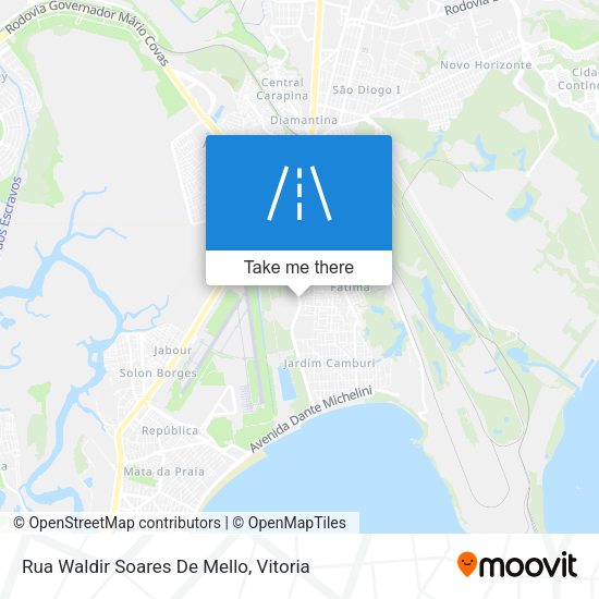 Rua Waldir Soares De Mello map