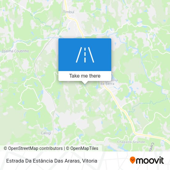Estrada Da Estância Das Araras map