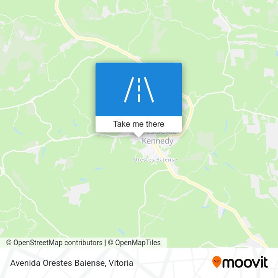 Avenida Orestes Baiense map
