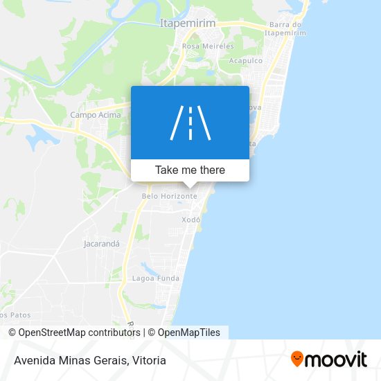 Avenida Minas Gerais map
