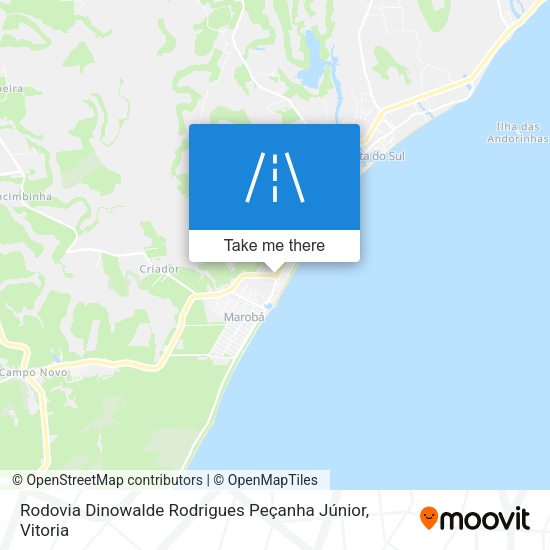 Rodovia Dinowalde Rodrigues Peçanha Júnior map