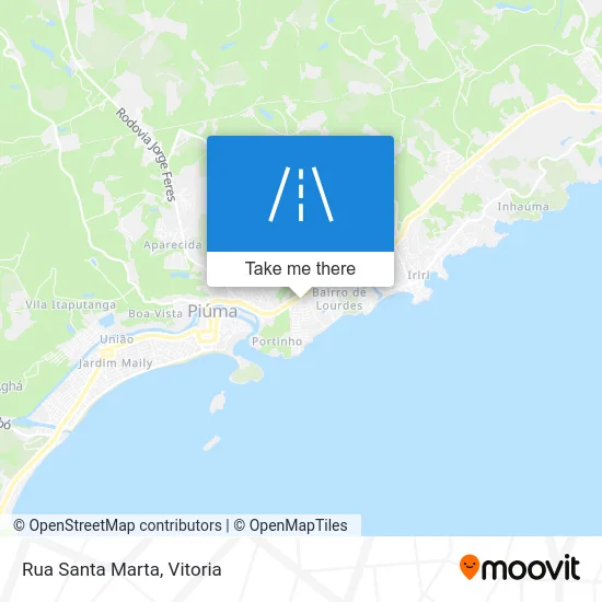 Rua Santa Marta map