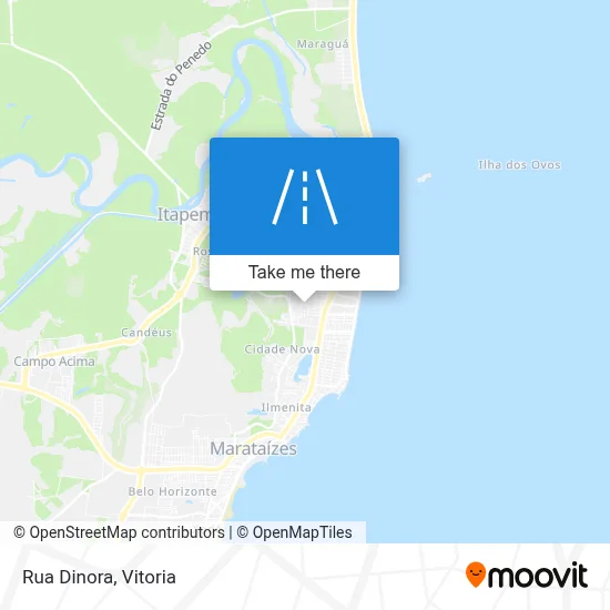 Rua Dinora map