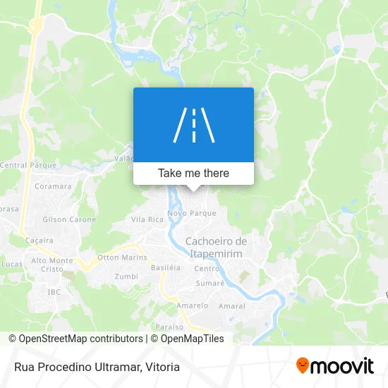 Rua Procedino Ultramar map