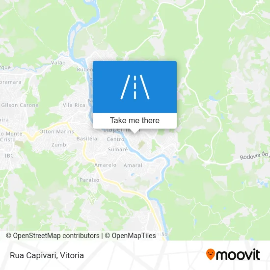 Rua Capivari map
