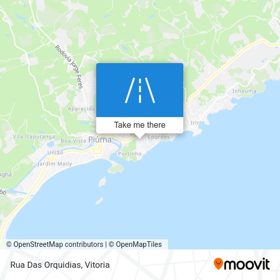 Rua Das Orquidias map