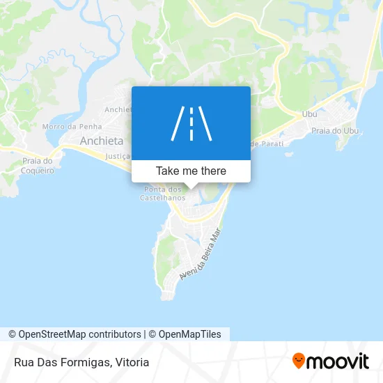 Rua Das Formigas map
