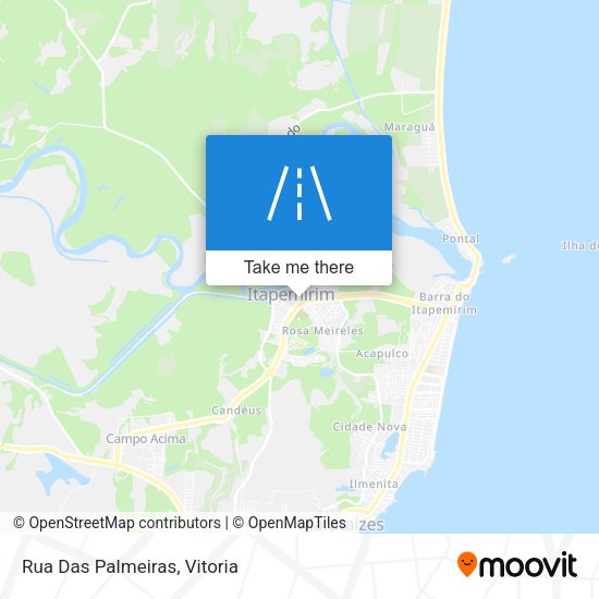 Rua Das Palmeiras map