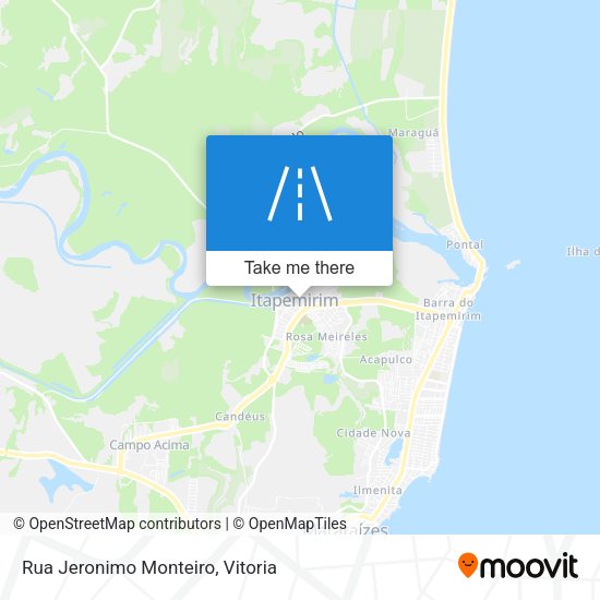 Rua Jeronimo Monteiro map