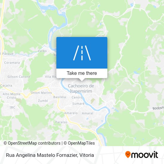 Rua Angelina Mastelo Fornazier map