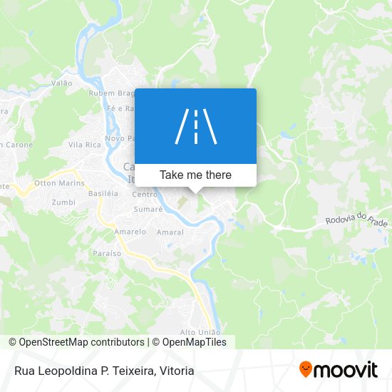 Rua Leopoldina P. Teixeira map