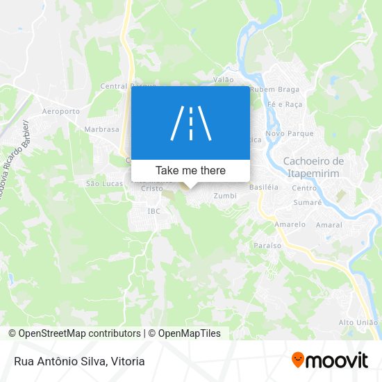 Rua Antônio Silva map