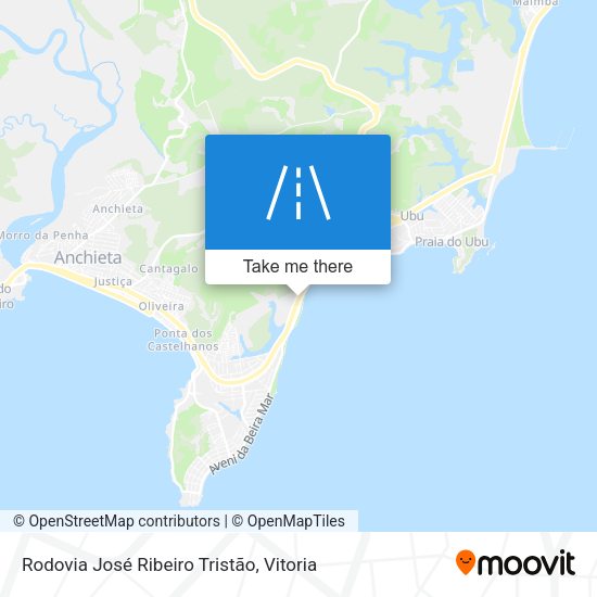 Rodovia José Ribeiro Tristão map