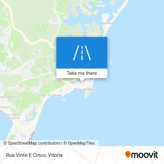 Rua Vinte E Cinco map