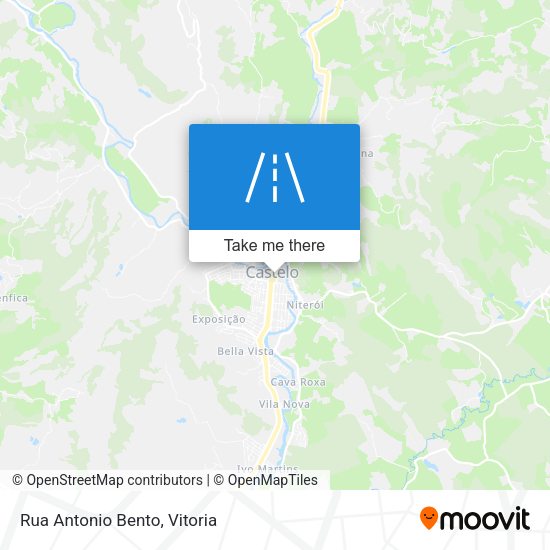 Rua Antonio Bento map