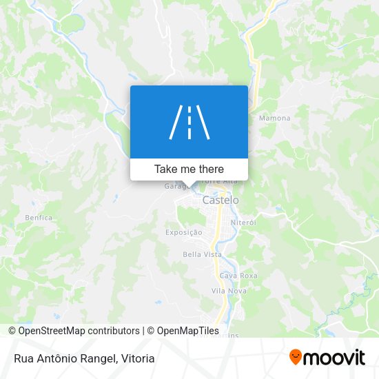 Rua Antônio Rangel map