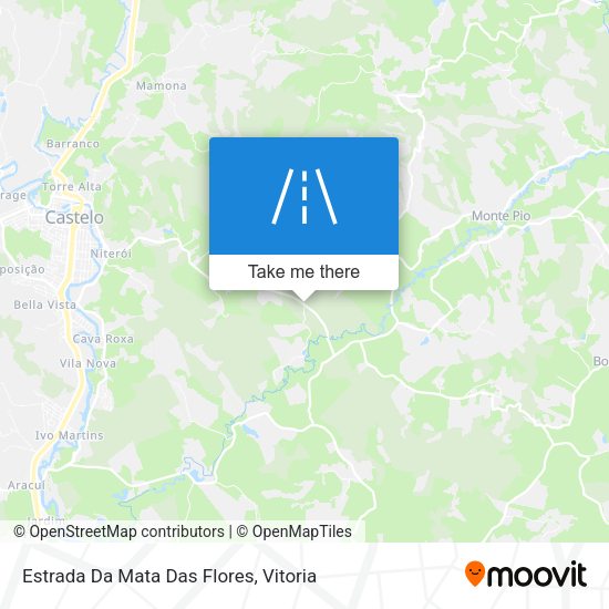 Estrada Da Mata Das Flores map
