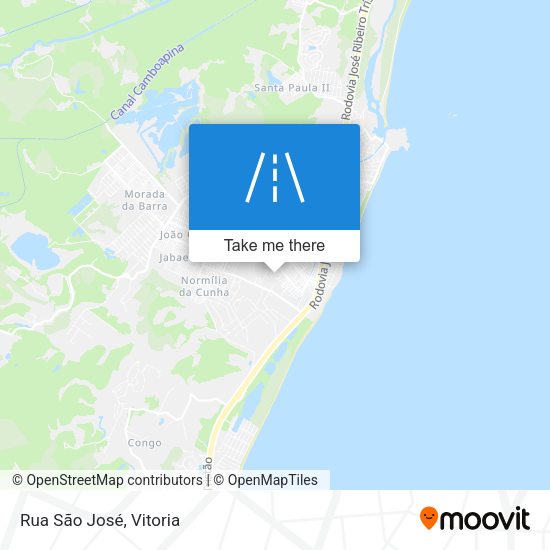 Rua São José map