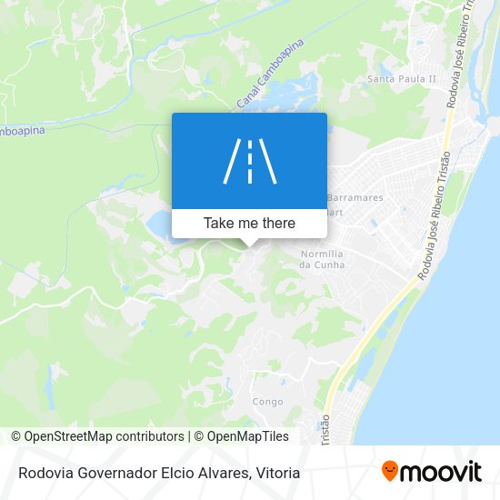 Rodovia Governador Elcio Alvares map