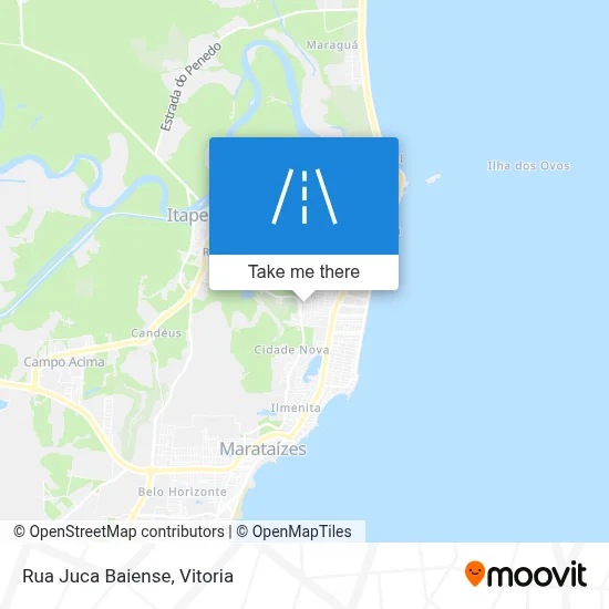 Rua Juca Baiense map