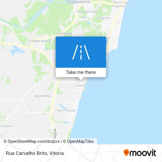 Rua Carvalho Brito map
