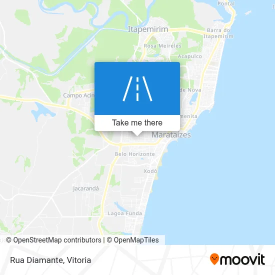 Rua Diamante map