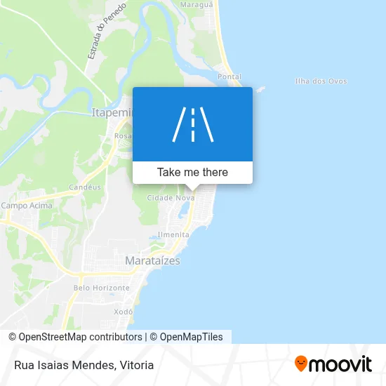 Rua Isaias Mendes map