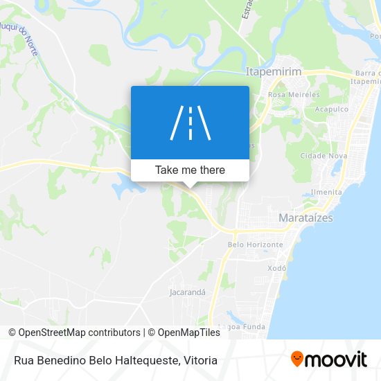 Rua Benedino Belo Haltequeste map