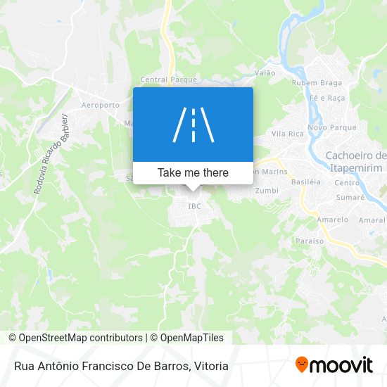 Rua Antônio Francisco De Barros map