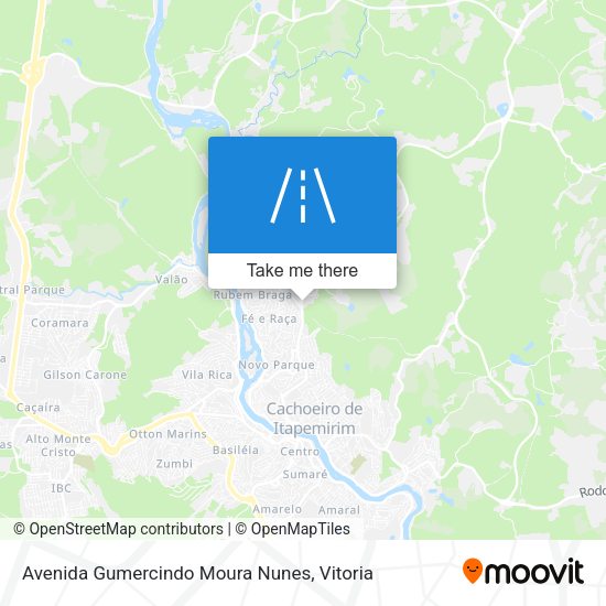 Avenida Gumercindo Moura Nunes map