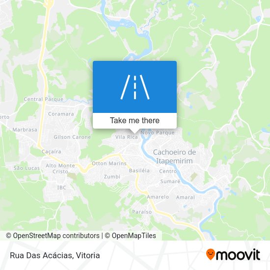 Rua Das Acácias map