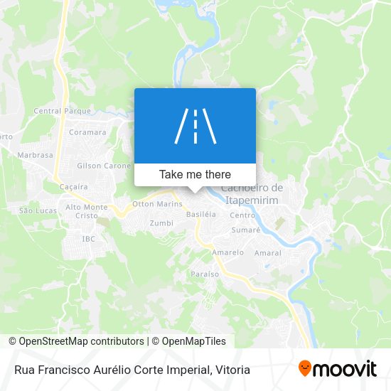 Rua Francisco Aurélio Corte Imperial map