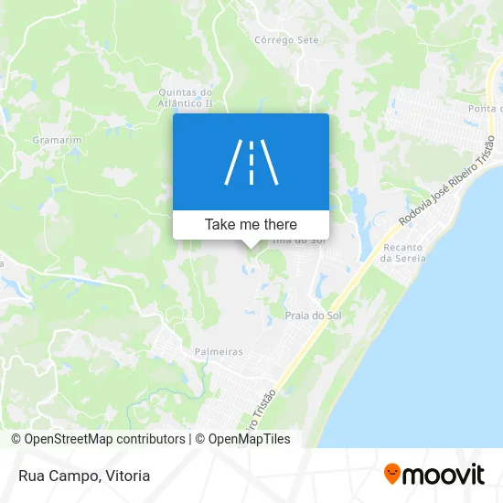 Rua Campo map