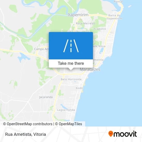 Rua Ametista map