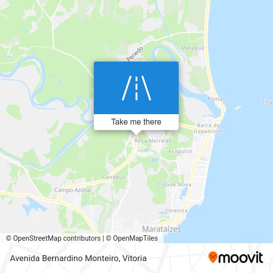 Avenida Bernardino Monteiro map