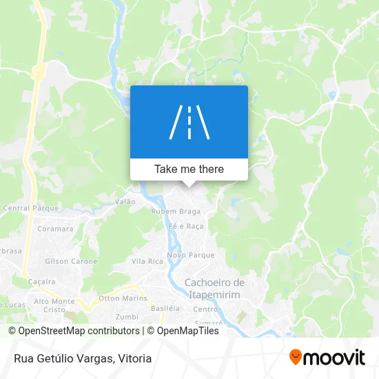 Rua Getúlio Vargas map