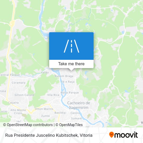 Rua Presidente Juscelino Kubitschek map