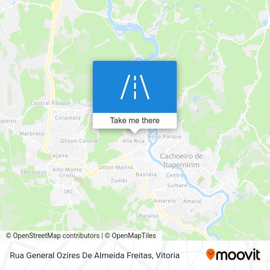 Rua General Ozíres De Almeida Freitas map