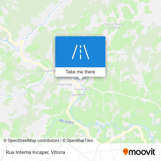 Rua Interna Incaper map