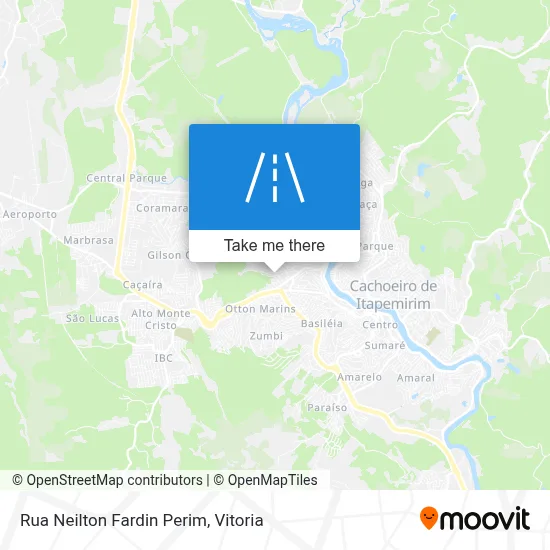 Rua Neilton Fardin Perim map