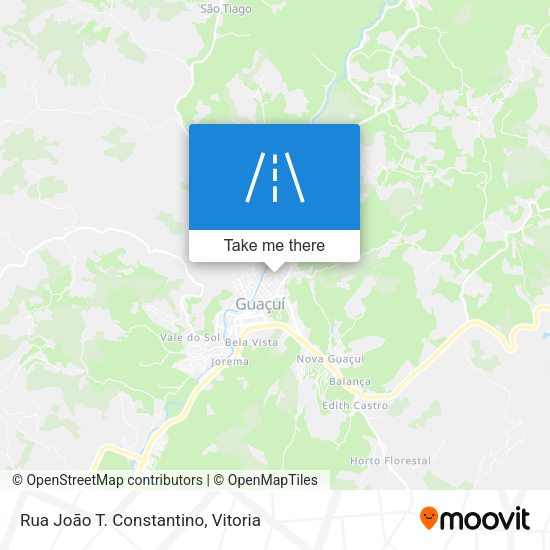 Rua João T. Constantino map